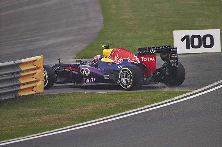 Run of bad luck doesn't seem to be over for Webber as he DNF'ed due to KERS issues.